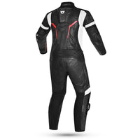Revo RR 1-Piece Leather Suit — Black/Red