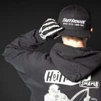 Standard Issue Bones Gloves — Black/White