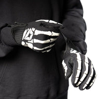Standard Issue Bones Gloves — Black/White