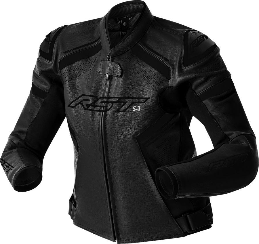 Women's S-1 D3O Leather Jacket — Black/White
