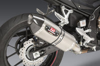Yoshimura Street R-77 Stainless Slip-On Exhaust w/ Stainless Muffler, Honda CBR500R 2016–2025