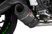 Yoshimura Race AT2 Stainless Full Exhaust w/ Carbon Fiber Muffler, Kawasaki Ninja 650 / Z650 2017–2026