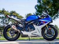 Yoshimura Street AT2 Stainless Slip-On Exhaust w/ Stainless Muffler, Suzuki GSX-R600 / GSX-R750 2011–2026