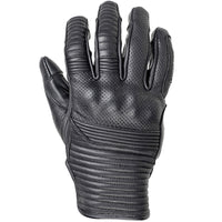 Bully Short Cuff Leather Gloves — Black