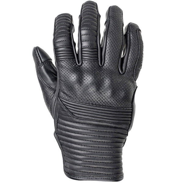 Bully Short Cuff Leather Gloves — Black