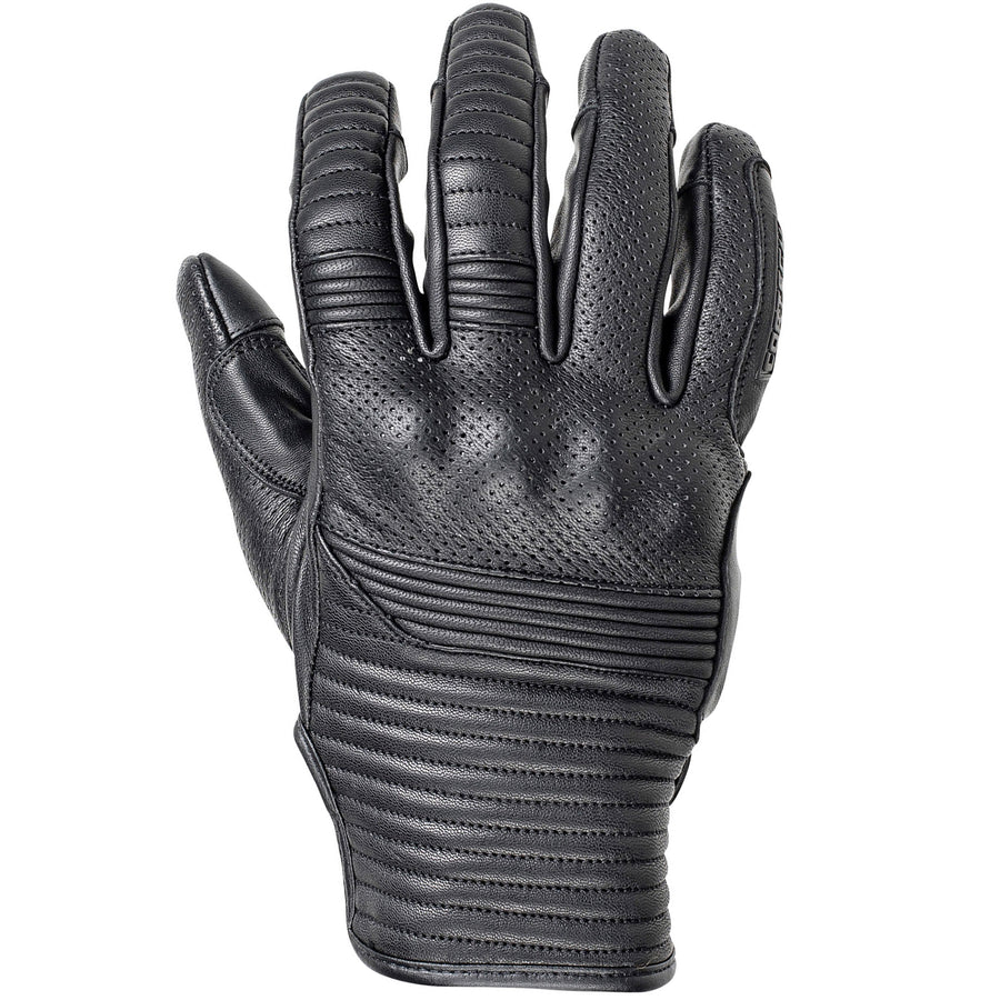 Bully Short Cuff Leather Gloves — Black