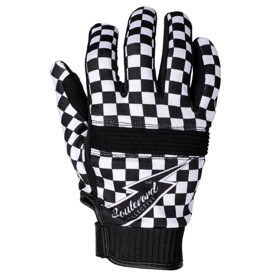 Thunderbolt Gloves — Black/White