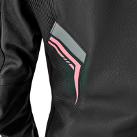 Women's S-1 D3O Leather Jacket — Black/White