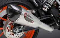 Yoshimura Street ALPHA-T Stainless Slip-On Exhaust w/ Stainless Muffler, KTM 390 Duke / RC 390 2017–2020