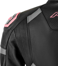 Women's S-1 D3O Leather Jacket — Black/White