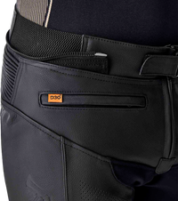 T2 D3O Leather Pants — Black