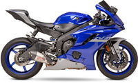 Yoshimura Street AT2 Stainless Slip-On Exhaust w/ Stainless Muffler, Yamaha YZF-R6 2006–2020