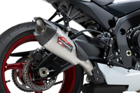 Yoshimura Street AT2 Stainless Slip-On Exhaust w/ Stainless Muffler, Suzuki GSX-R600 / GSX-R750 2011–2026
