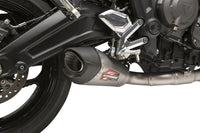 Yoshimura Race AT2 Stainless Full Exhaust w/ Stainless Muffler, Triumph Trident 660 2021–2023