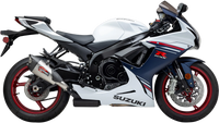 Yoshimura Street AT2 Stainless Slip-On Exhaust w/ Stainless Muffler, Suzuki GSX-R600 / GSX-R750 2011–2026
