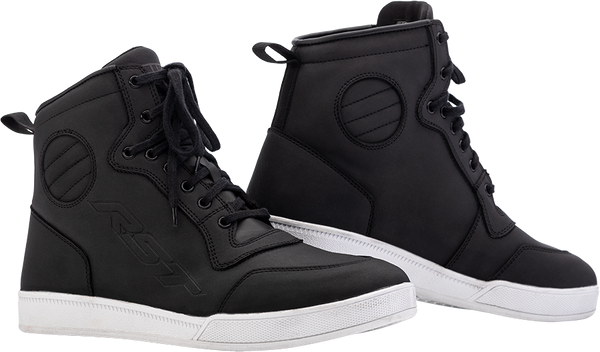 HiTop Moto Sneaker CE Waterproof Boots — Black