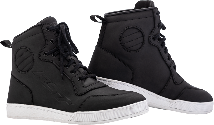 HiTop Moto Sneaker CE Waterproof Boots — Black