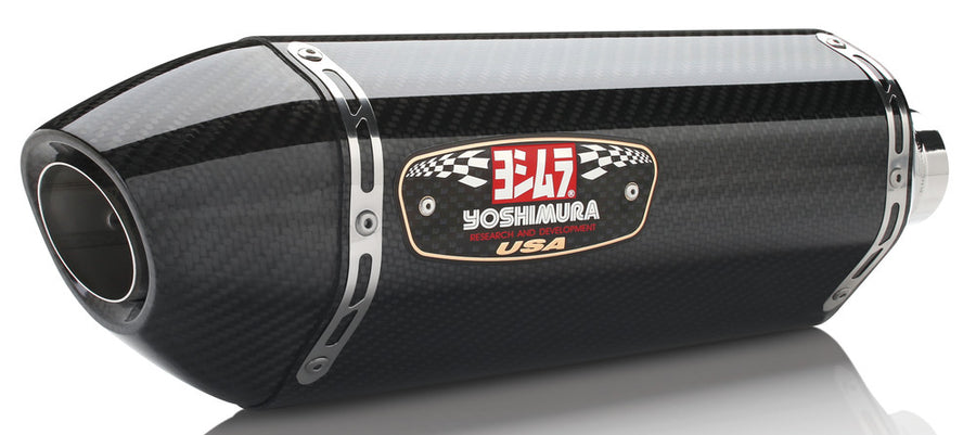 Yoshimura Signature R-77 Stainless Slip-On Exhaust w/ Carbon Fiber Muffler, Suzuki GSX-R600 / GSX-R750 2011–2026
