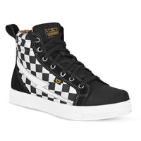 Women's Slayer Canvas Check Riding Shoes — Ghost Black Check