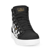 Women's Slayer Canvas Check Riding Shoes — Ghost Black Check