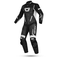 Revo RR 1-Piece Leather Suit — Black/Red