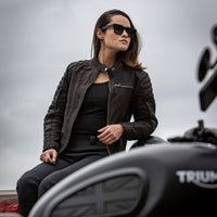Women's Hoyden Leather Jacket — Black