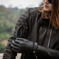 Women's Hoyden Leather Jacket — Black