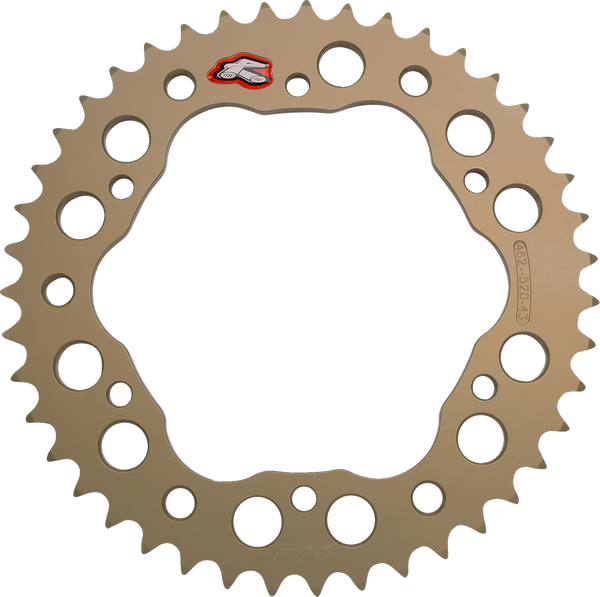 Renthal Rear Sprocket, Aluminum, Style 462 (520) — 43T