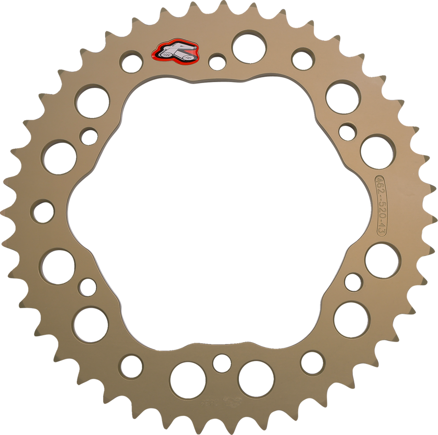 Renthal Rear Sprocket, Aluminum, Style 462 (520) — 43T