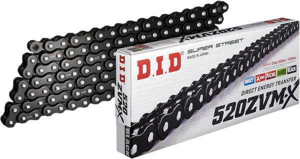 D.I.D 520ZVMX X-Ring Chain — 120 links Black