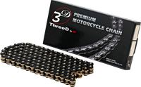 EK 520RV3D Chain — 120 links Black & Gold