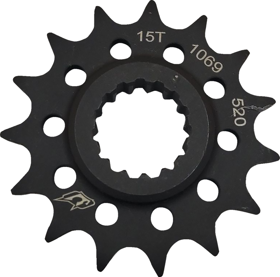 Driven Front Sprocket, Steel, Style 1069 (520) — 15T