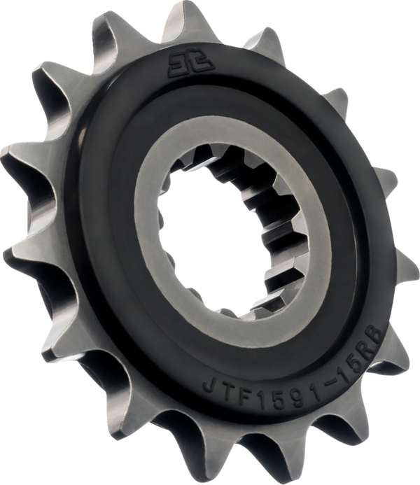 JT Front Sprocket, Steel Rubber-cushioned, Style JTF1591 (525) — 15T
