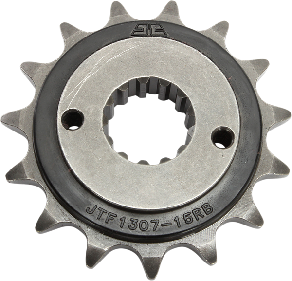JT Front Sprocket, Steel Rubber-cushioned, Style JTF1307 (520) — 15T