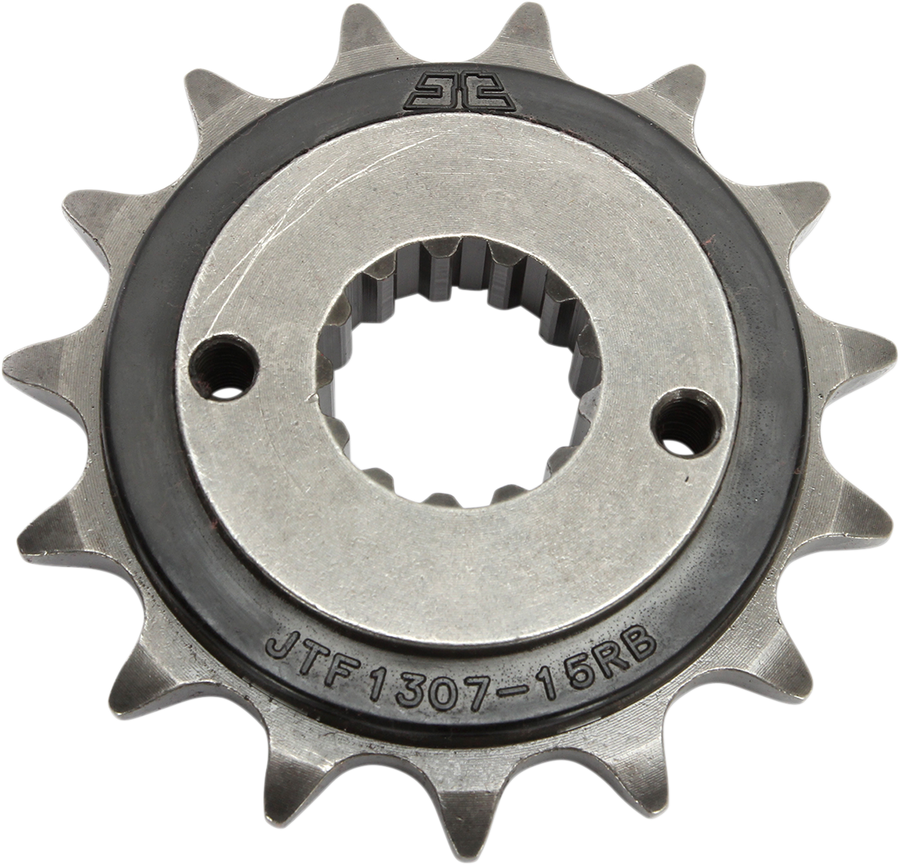 JT Front Sprocket, Steel Rubber-cushioned, Style JTF1307 (520) — 15T