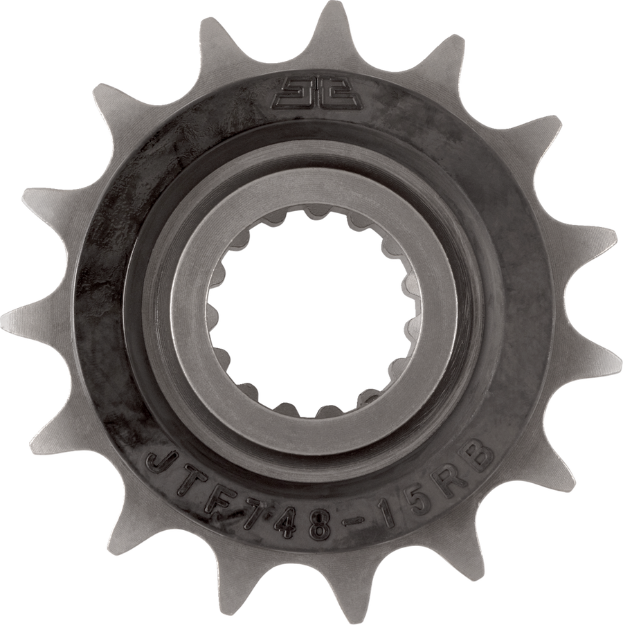 JT Front Sprocket, Steel Rubber-cushioned, Style JTF748 (520) — 15T