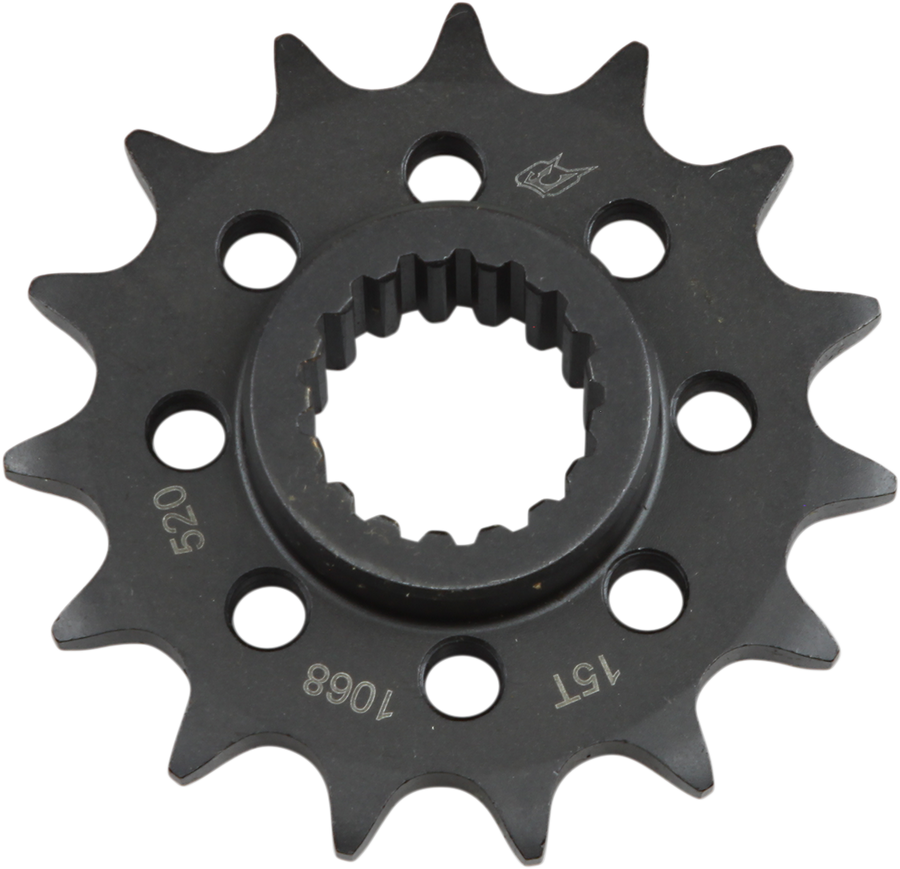 Driven Front Sprocket, Steel, Style 1068 (520) — 15T