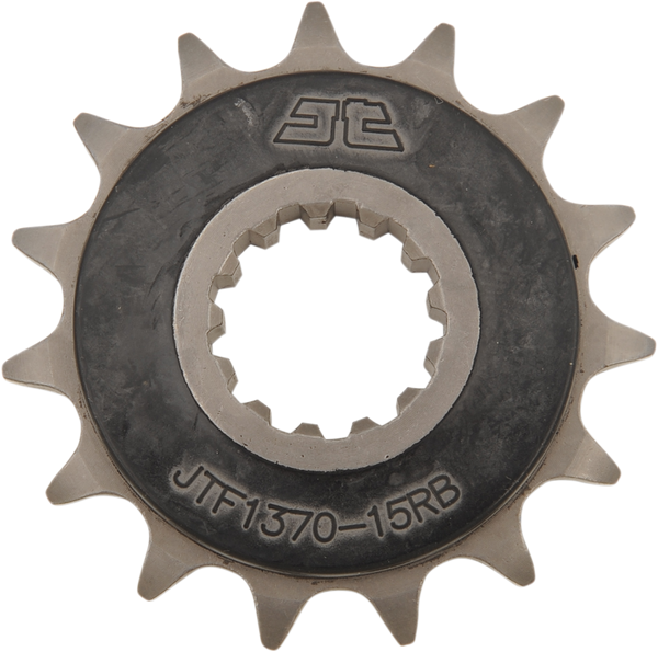 JT Front Sprocket, Steel Rubber-cushioned, Style JTF1370 (525) — 15T