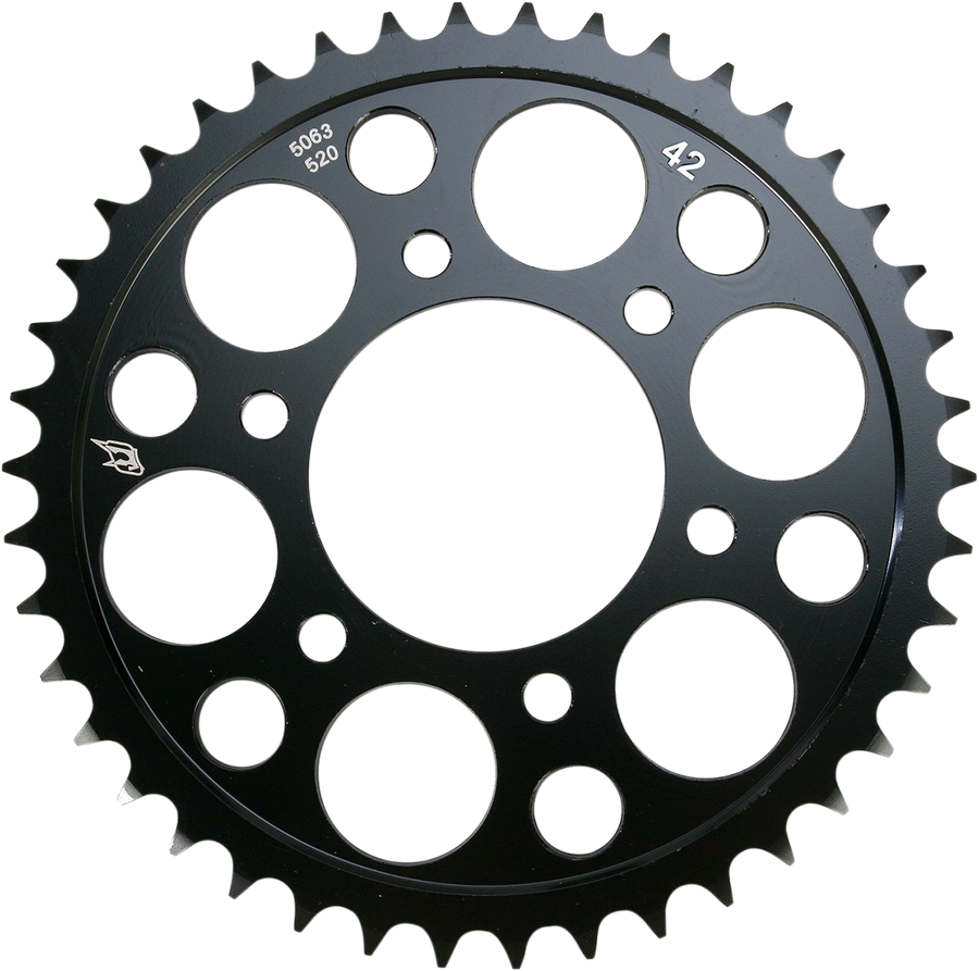 520 Conversion Kit, Quick Acceleration, Kawasaki ZX-10R 2006–2010 (16/43): Driven Rear Sprocket, Steel, Style 5063 (520)