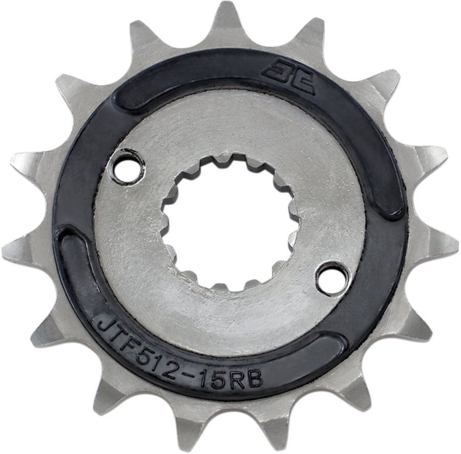 JT Front Sprocket, Steel Rubber-cushioned, Style JTF512 (520) — 15T