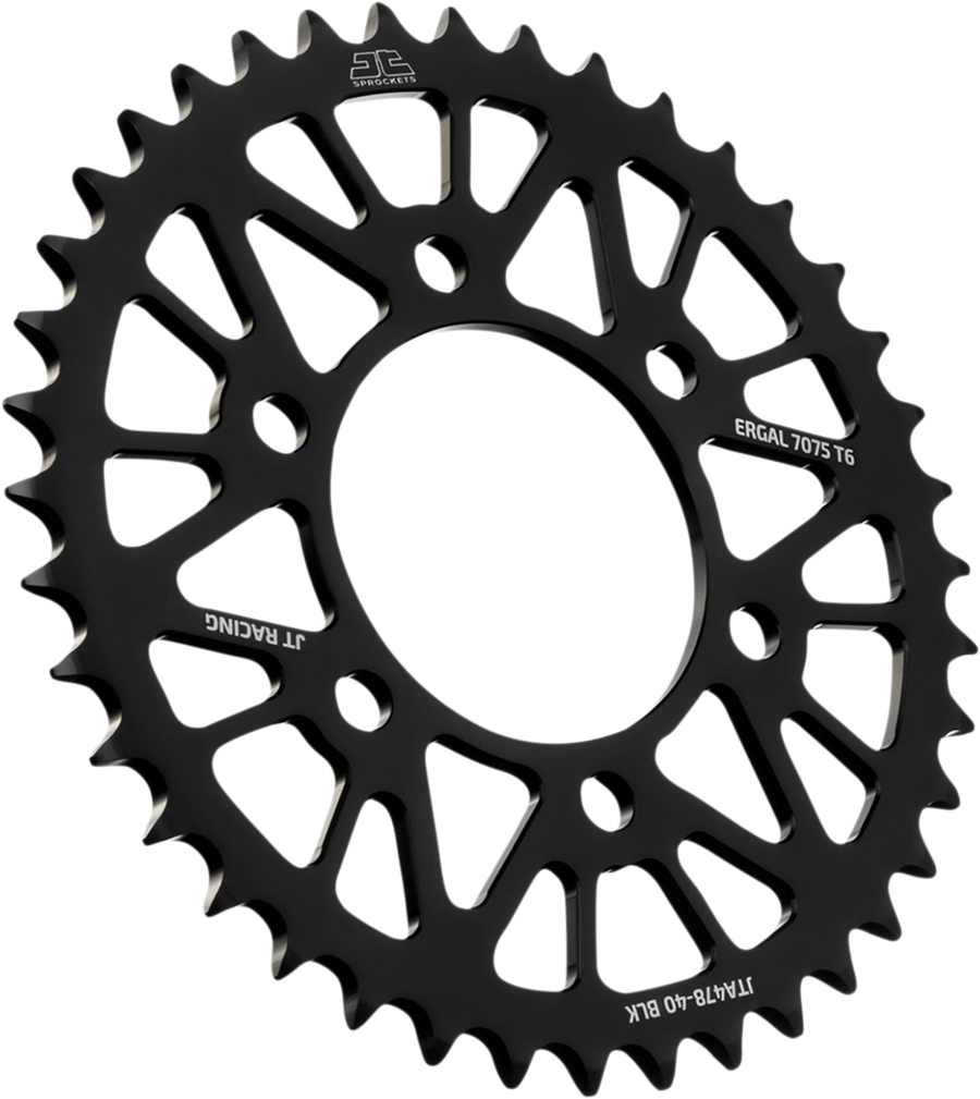 JT Rear Sprocket, Aluminum, Style JTA478 (520) — 40T Black