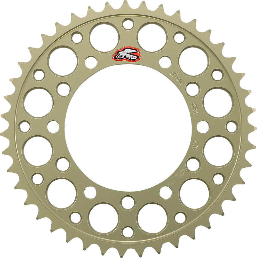 Renthal Rear Sprocket, Aluminum Ultralight, Style 210 (525) — 43T