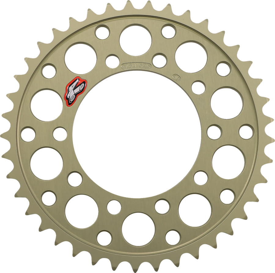 Renthal Rear Sprocket, Aluminum Ultralight, Style 478 (525) — 41T