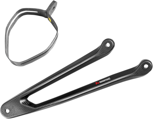 Akrapovic Muffler Bracket with Muffler Clamp (Carbon), Kawasaki ZX-10R and 2 more, 2016–2020
