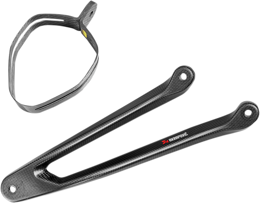 Akrapovic Muffler Bracket with Muffler Clamp (Carbon), Kawasaki ZX-10R and 2 more, 2016–2020
