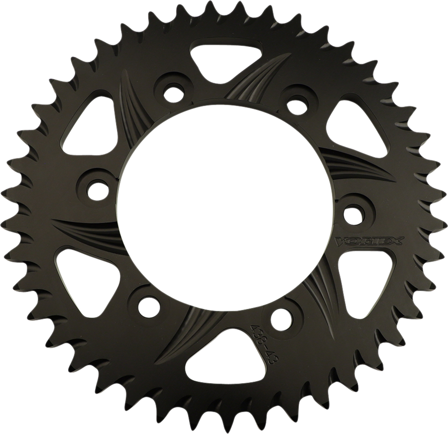 Vortex Rear Sprocket, Aluminum F5 PTFE, Style 438 (530) — 43T