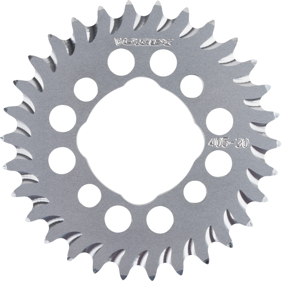 Vortex Rear Sprocket, Aluminum, Style 405 (420) — 30T
