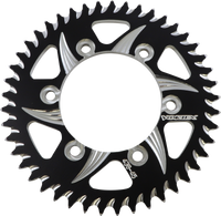 Vortex Rear Sprocket, Aluminum CAT5, Style 438 (530) — 45T Black