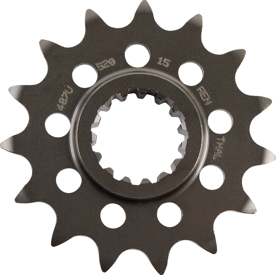 Renthal Front Sprocket, Steel Ultralight, Style 487 (520) — 15T