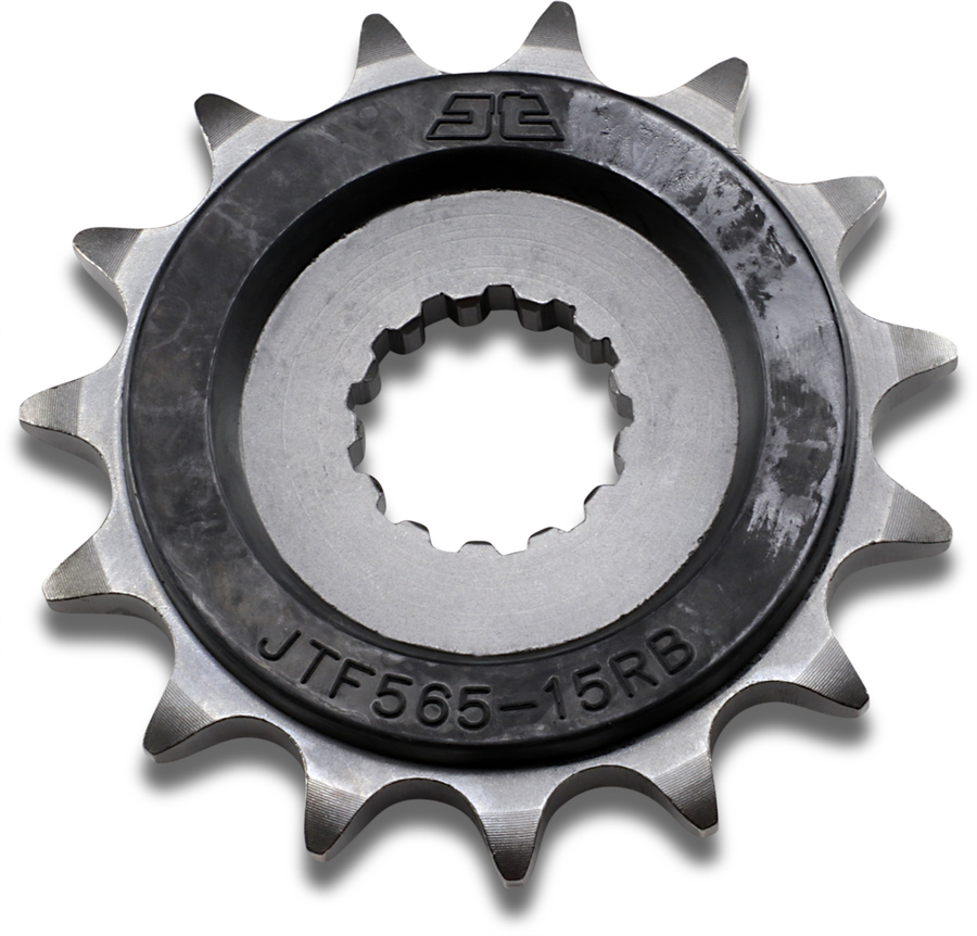 JT Front Sprocket, Steel Rubber-cushioned, Style JTF565 (520) — 15T